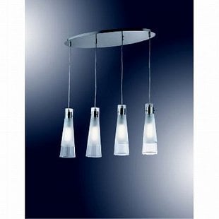 Závesné svietidlo IDEAL LUX Kuky Clear SP4 023038